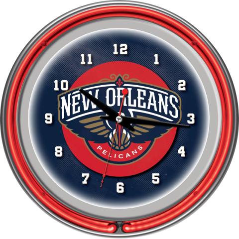 New Orleans Pelicans Neon Clock