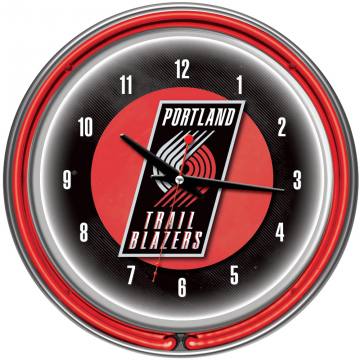 Portland Trail Blazers Neon Clock
