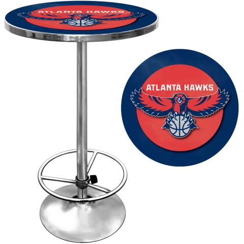 Atlanta Hawks Chrome Pub Table