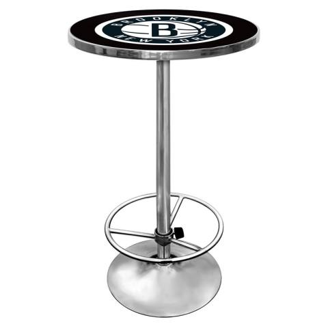 Brooklyn Nets Chrome Pub Table