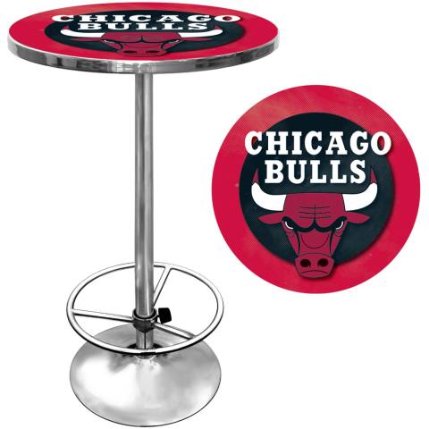 Chicago Bulls Chrome Pub Table