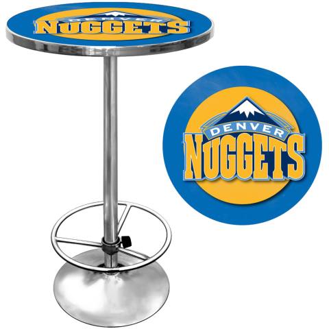 Denver Nuggets Chrome Pub Table