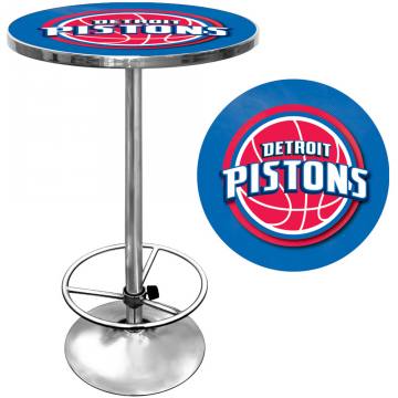 Detroit Pistons Chrome Pub Table