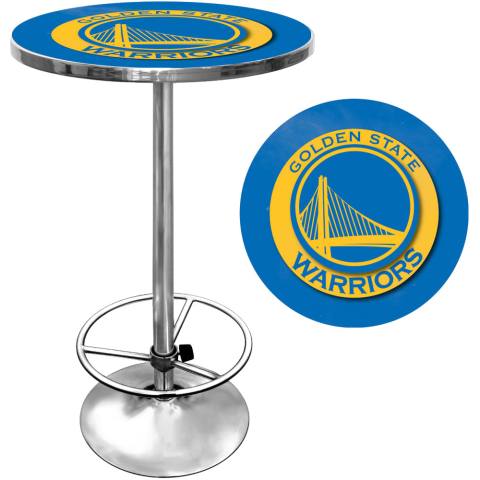 Golden State Warriors Chrome Pub Table