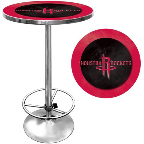 Houston Rockets Chrome Pub Table