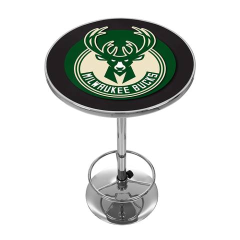 Milwaukee Bucks Chrome Pub Table