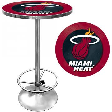 Miami Heat Chrome Pub Table