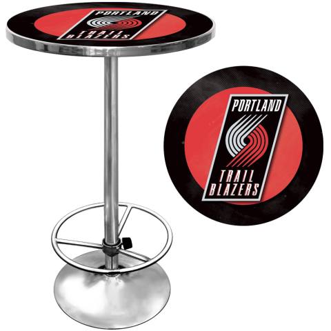 Portland Trail Blazers Chrome Pub Table