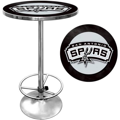 San Antonio Spurs Chrome Pub Table