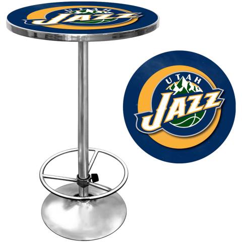 Utah Jazz Chrome Pub Table