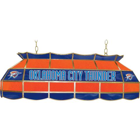 Oklahoma City Thunder 40 Inch Glass Billiard Light