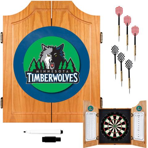 Minnesota Timberwolves Dart Board Set