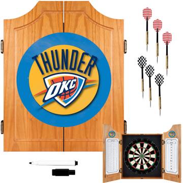 Oklahoma City Thunder Dart Board Set