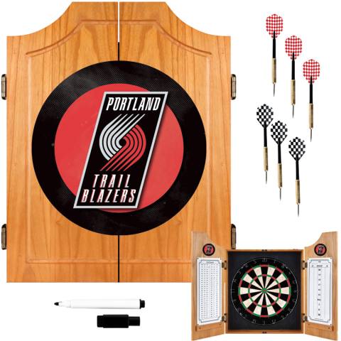 Portland Trail Blazers Dart Board Set