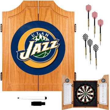 Utah Jazz Dart Board Set