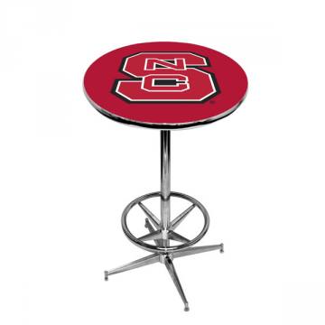 NC State Wolfpack Chrome Pub Table