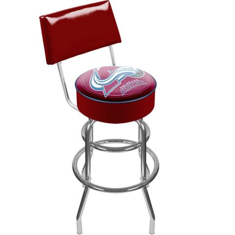 Colorado Avalanche Bar Stool with Back