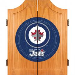 Winnipeg Jets Dart Board Cabinet Set