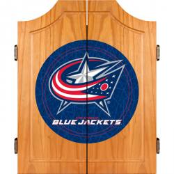 Columbus Blue Jackets Dart Board Cabinet Set