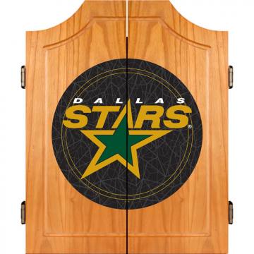 Dallas Stars Dart Board Cabinet Set