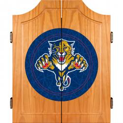 Florida Panthers Dart Board Cabinet Set