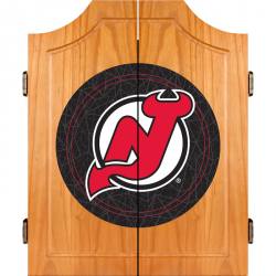 New Jersey Devils Dart Board Cabinet Set