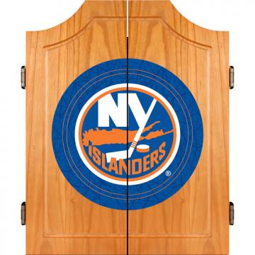 New York Islanders Dart Board Cabinet Set
