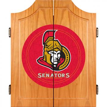 Ottawa Senators Dart Board Cabinet Set