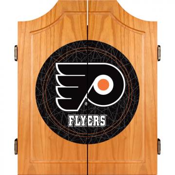 Philadelphia Flyers Dart Board Cabinet Set