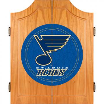 St. Louis Blues Dart Board Cabinet Set