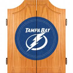 Tampa Bay Lightning Dart Board Cabinet Set