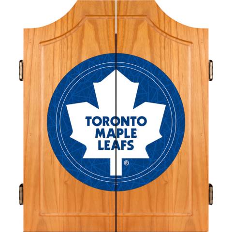 Toronto Maple Leafs Dart Board Cabinet Set