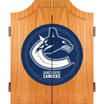 Vancouver Canucks Dart Board Cabinet Set