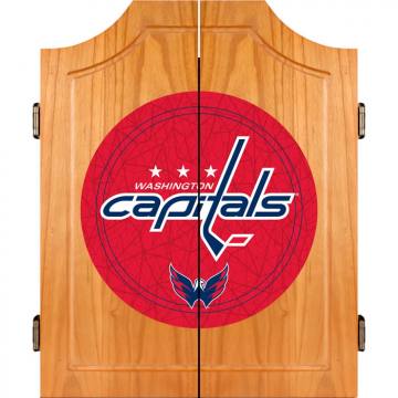 Washington Capitals Dart Board Cabinet Set