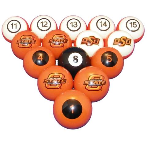 Oklahoma State Cowboys Pool Ball Set