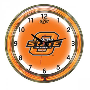 Oklahoma State Cowboys 18 Inch Neon Clock