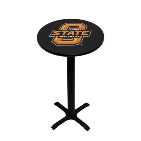 Oklahoma State Cowboys Black Pub Table