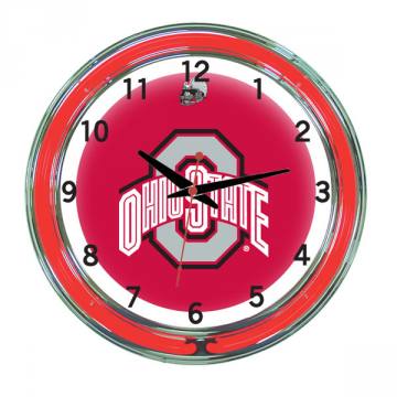 Ohio State Buckeyes 18 Inch Neon Clock