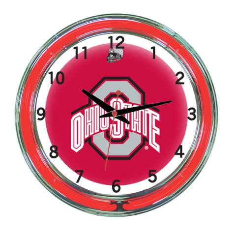 Ohio State Buckeyes 18 Inch Neon Clock