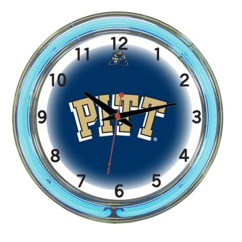 Pittsburgh Panthers 18 Inch Neon Clock