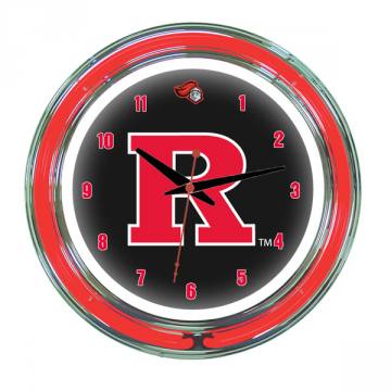 Rutgers Scarlet Knights 14 Inch Neon Clock
