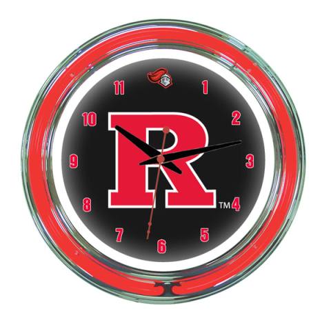 Rutgers Scarlet Knights 14 Inch Neon Clock