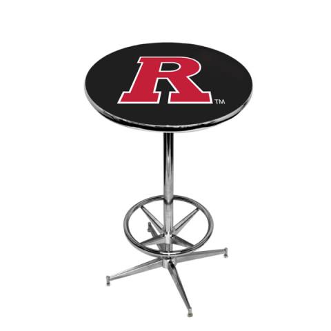 Rutgers Scarlet Knights Chrome Pub Table - Black