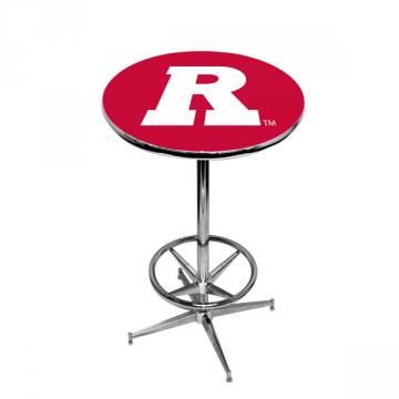 Rutgers Scarlet Knights Chrome Pub Table - Red