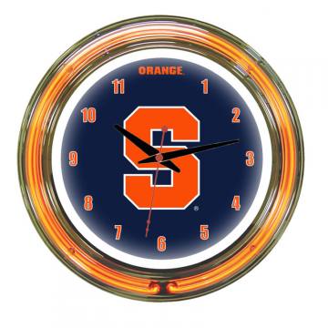 Syracuse Orange 14 Inch Neon Wall Clock