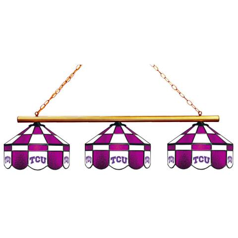 TCU Horned Frogs 3 Shade Executive Billiard Light