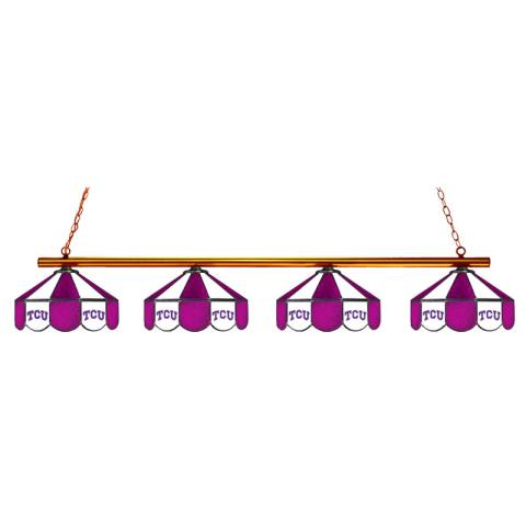 TCU Horned Frogs 4 Shade Billiard Lamp