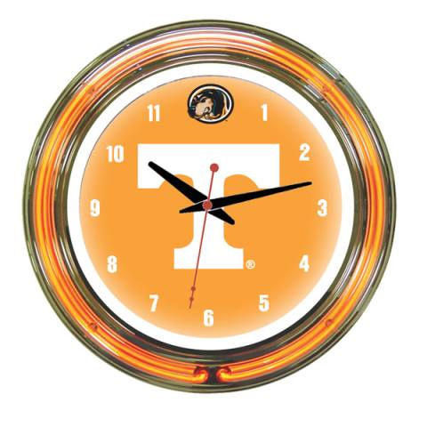 Tennessee Volunteers 14 Inch Neon Clock