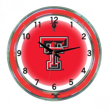 Texas Tech Red Raiders 18 Inch Neon Clock