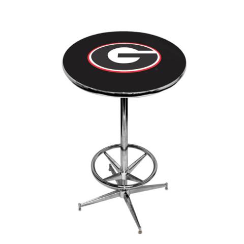 Georgia Bulldogs Chrome Pub Table